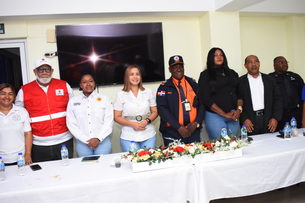 Autoridades de Socorro del Distrito Municipal San Luis en conjunto con la JMSL presentan plan operativo para Semana Santa 2026